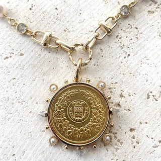 Coin and Pearl Necklace - Boutique Bella BellaNecklace