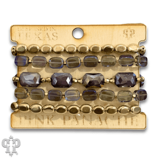 Color mix and gold bead bracelet stack - Boutique Bella BellaBracelets
