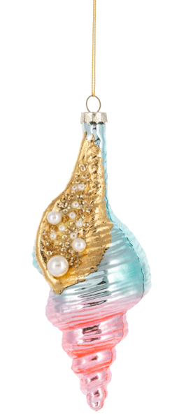 Colorful Seashell Ornament - Boutique Bella Bella