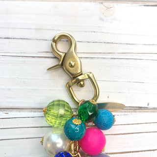 Colorful Zebra Bag Charm - Boutique Bella BellaBag Charms