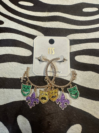 Comedy & Tragedy Earrings - Boutique Bella BellaEarrings