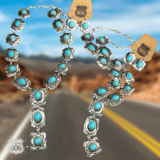 Concho Y necklace set - Boutique Bella BellaJewelry Set