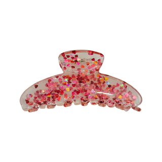 Confetti Heart Clip - Pink - Boutique Bella BellaHair Clip