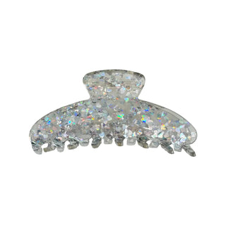 Confetti Heart Clip - Silver - Boutique Bella BellaHair Clip