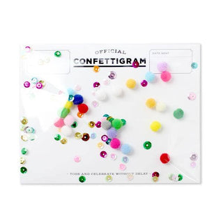 Confettigram Card - Pom Poms - Birthday / Everyday - Boutique Bella Bellagreeting Card