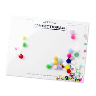 Confettigram Card - Pom Poms - Birthday / Everyday - Boutique Bella Bellagreeting Card