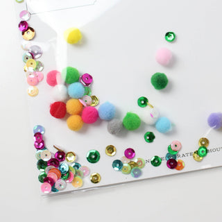 Confettigram Card - Pom Poms - Birthday / Everyday - Boutique Bella Bellagreeting Card