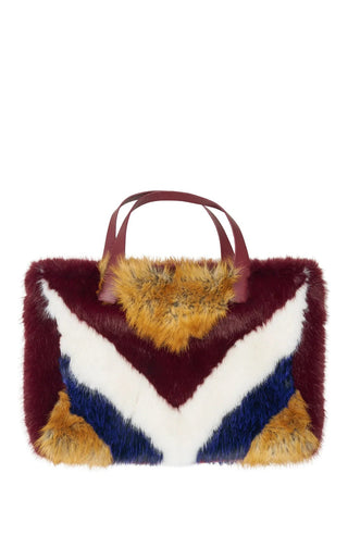 CONFIDANTE-MULTI FAUX FUR HANDBAG - Boutique Bella BellaPurse