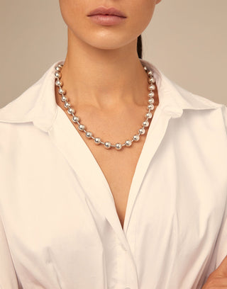 Copito de Nieve - Short beaded necklace with padlock - Boutique Bella BellaUno de 50 - Necklace
