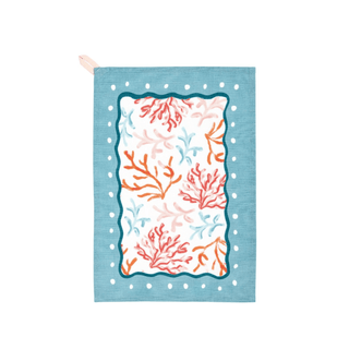 Coral Sea Printed Towel - Boutique Bella BellaKitchen Towel