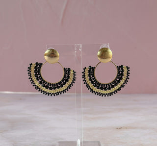 Corales Black Gold Earrings - Boutique Bella BellaEARRINGS