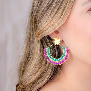 Corales Ice Pink Turquoise Earrings - Boutique Bella BellaEARRINGS