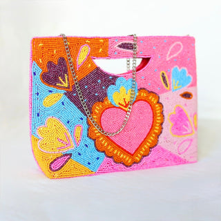 Corazón Vibrante Basket Crossbody Bag - Boutique Bella BellaBAGS