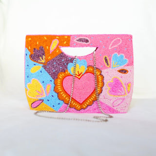 Corazón Vibrante Basket Crossbody Bag - Boutique Bella BellaBAGS