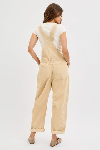 Corduroy Oat Overalls - Boutique Bella Bellaoveralls
