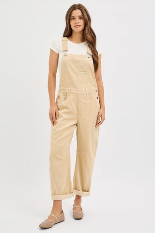 Corduroy Oat Overalls - Boutique Bella Bellaoveralls