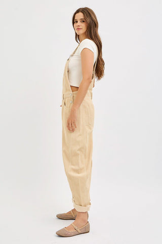 Corduroy Oat Overalls - Boutique Bella Bellaoveralls