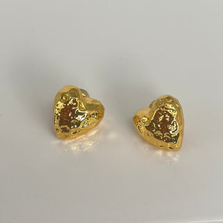 Corinne Heart Studs - Boutique Bella BellaEarring
