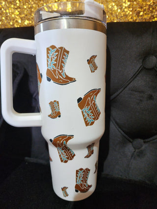 Cowboy Boot Tumbler 40oz - Boutique Bella BellaTumbler