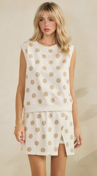 Cozy Chic Polka Dot Skort Set - Boutique Bella BellaSets