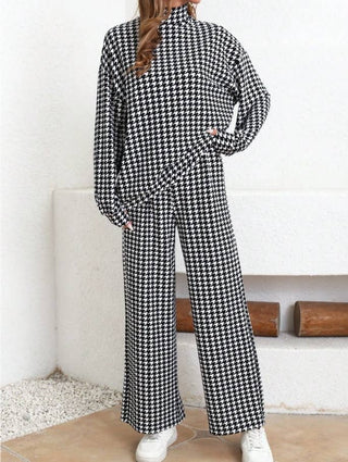 Cozy in Houndstooth Pants - Boutique Bella BellaPants