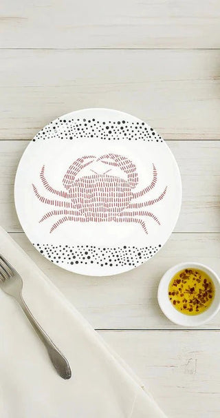 Crab 8" Melamine Appetizer Plate - Boutique Bella Bellaplate