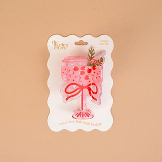 Cranberry Cosmo - Claw Clip - Boutique Bella BellaChristmas
