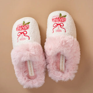 Cranberry Cosmo Dreamy Daze Slippers - Boutique Bella BellaChristmas Slippers