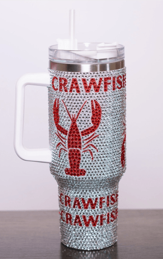 Crawfish Sparkle 40oz Tumbler - Boutique Bella BellaTumbler