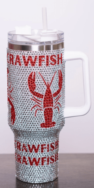 Crawfish Sparkle 40oz Tumbler - Boutique Bella BellaTumbler