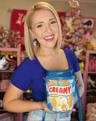 Creamy Peanut Butter Jar Handbag - Boutique Bella BellaCrossbody