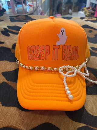 Creep It Real Trucker Hat - Boutique Bella Bellatrucker hat