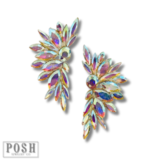Crescent rhinestone earring - Boutique Bella BellaEarrings