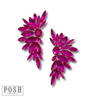 Crescent rhinestone earring - Boutique Bella BellaEarrings