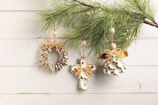 Cross Oyster Ornament - Boutique Bella BellaOrnament