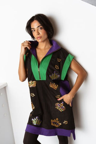 Crown Tennis Dress - Black - Boutique Bella Belladress