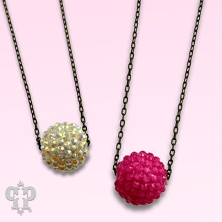 Crystal ball necklace - Boutique Bella BellaNecklaces