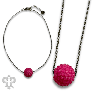 Crystal ball necklace - Boutique Bella BellaNecklaces