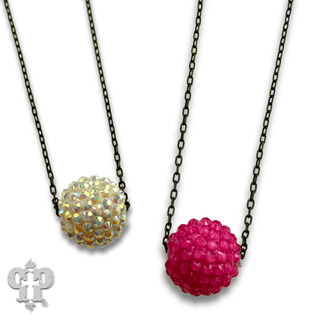 Crystal ball necklace - Boutique Bella BellaNecklaces