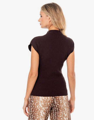 Crystal Cascade Knit Sweater - Brown - Boutique Bella BellaSweater