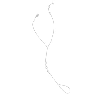Cz Bezel Hand Chain Bracelet - Boutique Bella BellaBracelet