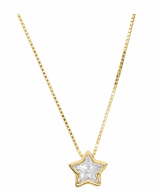 CZ Bezel Necklace - Star - Boutique Bella BellaNecklace