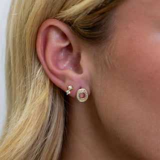 CZ Eternity Studs - Boutique Bella BellaEarring