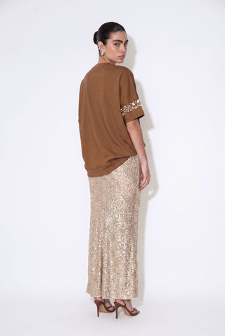 Wild About Pearls Oversized Top