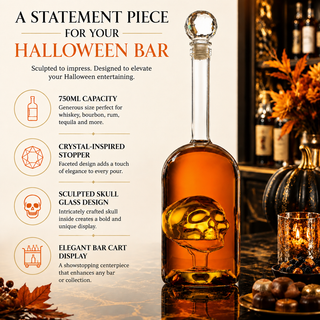 Skull Bottle Premium Barware Gift Elegant Drinkware Collection