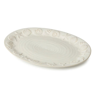 Coastline Cream Oval Platter 16" X 12"