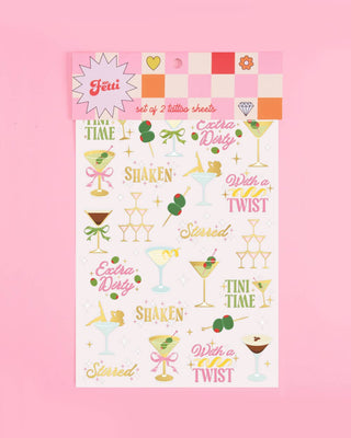 Extra Dirty Martini Temporary Tattoos | 50 Pack, Cheers