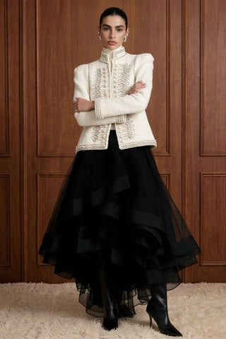 Pearl Commander Bouclé Jacket