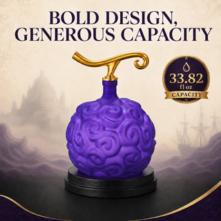 Fruit Whiskey Wine Decanter 34 Oz Anime Pirate Devil Colored Barware Anime Merch Purple Gold Fruit O