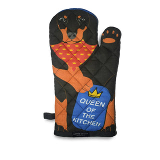 Dachshund Doxie Queen of the Kitchen Oven Mitt - Boutique Bella Bellaoven mitten